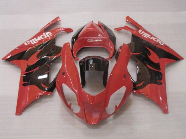Comprare Carena Moto Aprilia RSV1000 2003-2006 - Rosso Nero Lucido