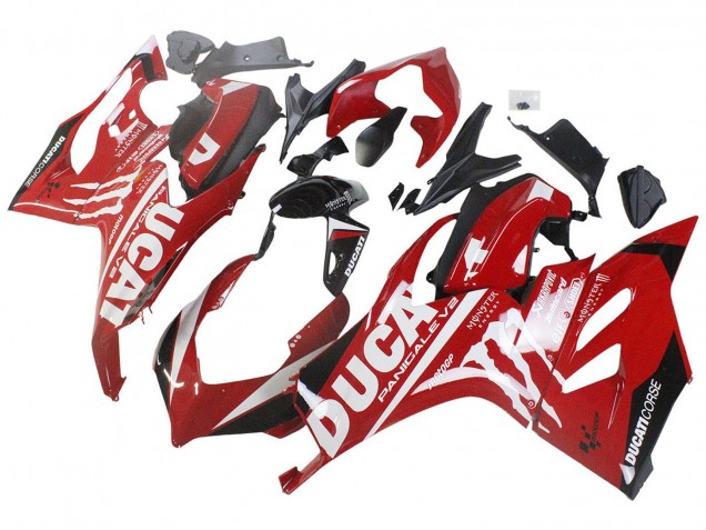 Comprare Carena Moto Ducati Panigale V2 2020-2024 - Rosso Nero Lucido Mostro Corse