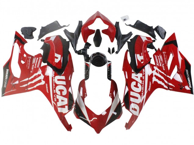 Comprare Carena Moto Ducati Panigale V2 2020-2024 - Rosso Nero Lucido Mostro Corse