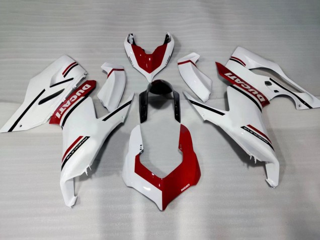Comprare Carena Moto Ducati Panigale V2 2020-2024 - Bianco Rosso Nero Lucido