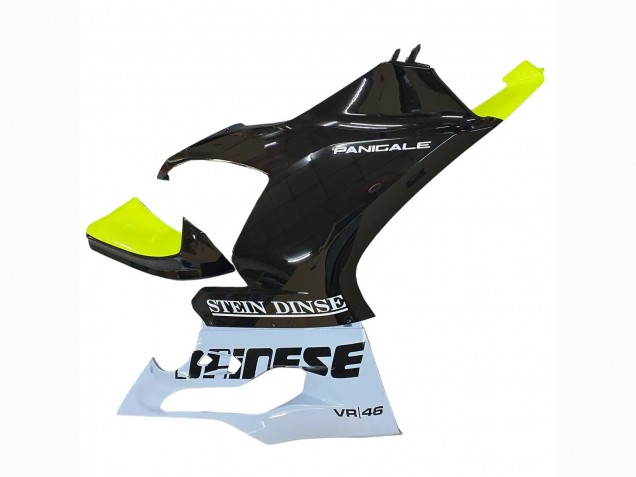 Comprare Carena Moto Ducati Panigale V2 2020-2024 - Bianco Verde Lime Nero Lucido Stein Dinse VR 46