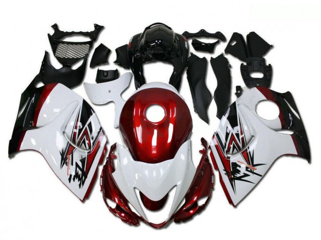Comprare Carena Moto Suzuki GSXR 1300 Hayabusa 2008-2020 - Bianco Rosso Nero