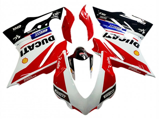 Comprare Carena Moto Ducati Panigale V4 V4S 2018-2019 - Bianco Rosso Nero Lucido Lenovo