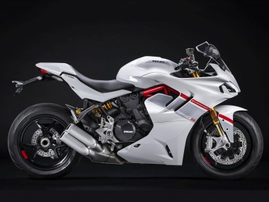 Comprare Carena Moto Ducati 2021-2024 Ducati Supersport 950/950S 2021-2024 - Bianco Argento Rosso