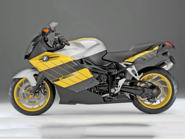 Comprare Carena Moto BMW K1200S 2005-2010 - Giallo Argento Nero Opaco