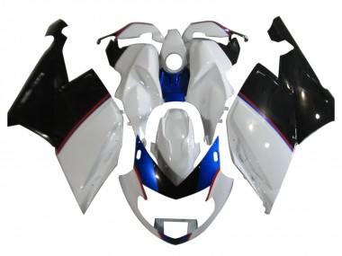 Comprare Carena Moto BMW K1200S 2005-2010 - Bianco Blu Nero Lucido
