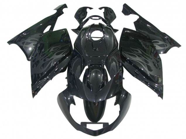 Comprare Carena Moto BMW K1200S 2005-2010 - Nero Lucido Grigio Fiamma