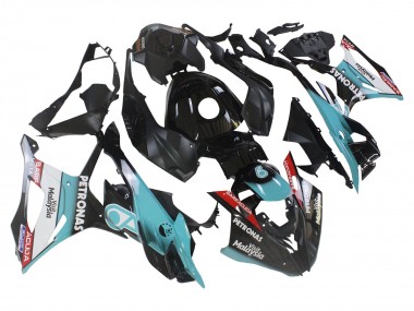 Comprare Carena Moto BMW S1000RR 2023-2024 - Azzurro Chiaro Nero Opaco Petronas