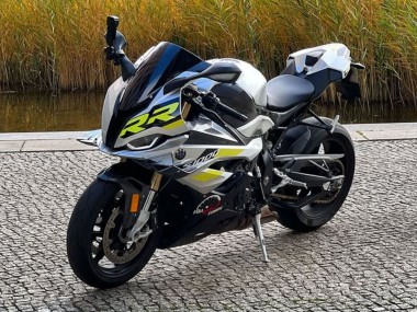 Comprare Carena Moto BMW S1000RR 2023-2024 - Argento Giallo Fibra di Carbonio