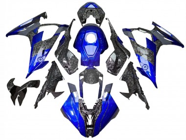 Comprare Carena Moto BMW S1000RR 2019-2022 - Blu Forgiato Fibra di Carbonio