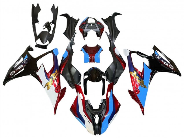 Comprare Carena Moto BMW S1000RR 2019-2022 - Nero Rosso Blu