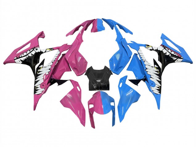 Comprare Carena Moto BMW S1000RR 2019-2022 - Rosa Profondo Blu Squalo