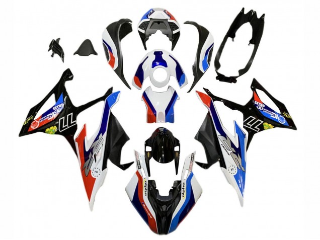 Comprare Carena Moto BMW S1000RR 2019-2022 - Blu Rosso Bianco 77