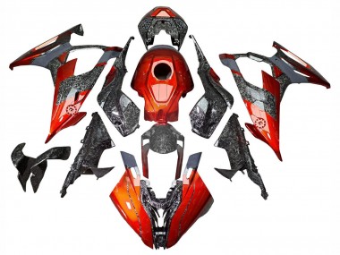 Comprare Carena Moto BMW S1000RR 2019-2022 - Arancione Scuro Forgiato Fibra di Carbonio