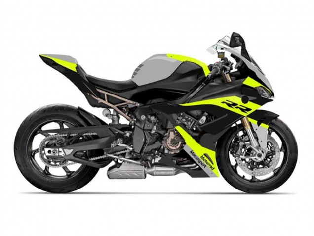 Comprare Carena Moto BMW S1000RR 2019-2022 - Nero Giallo Grigio