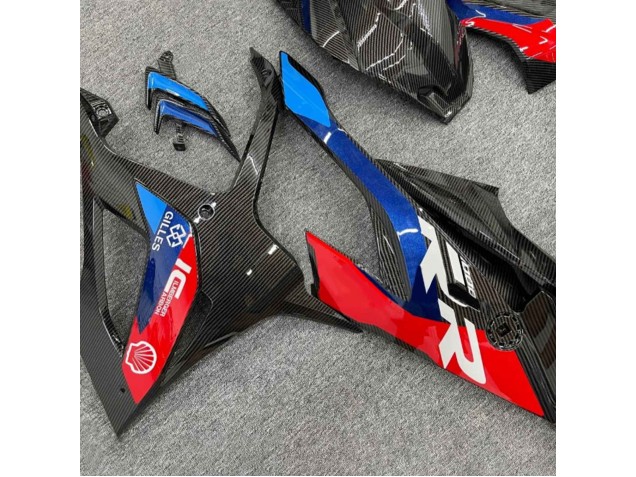Comprare Carena Moto BMW S1000RR 2019-2022 - Nero Blu Rosso Fibra di Carbonio