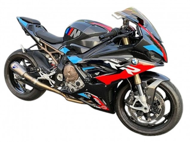 Comprare Carena Moto BMW S1000RR 2019-2022 - Nero Blu Rosso Fibra di Carbonio