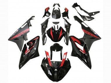 Comprare Carena Moto BMW S1000RR 2017-2018 - Rosso Nero Lucido Nero Opaco