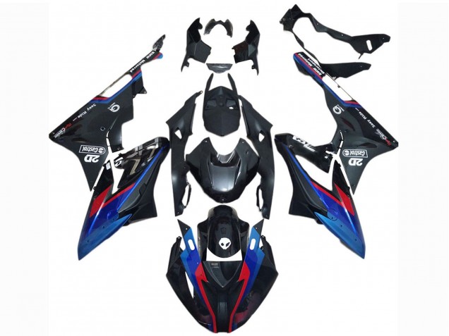 Comprare Carena Moto BMW S1000RR 2017-2018 - Blu Rosso Nero Lucido Castrol