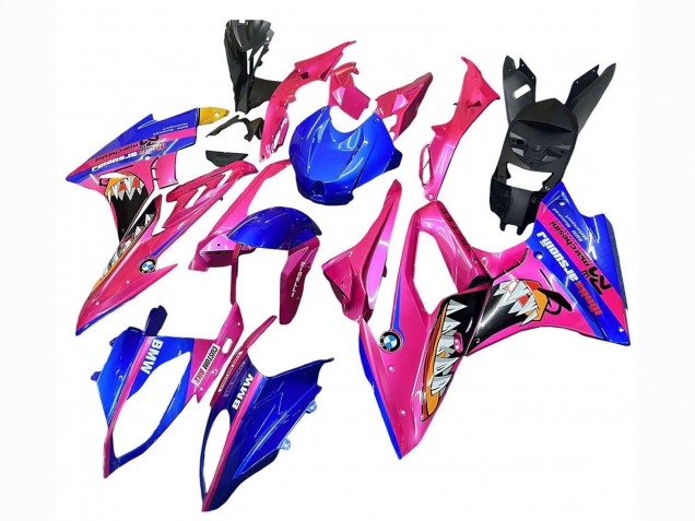 Comprare Carena Moto BMW S1000RR 2017-2018 - Rosa Blu Giallo Squalo