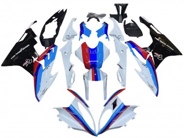 Comprare Kit Carena Moto BMW S1000RR 2015-2016 - Bianco Rosso Blu Nero Lucido