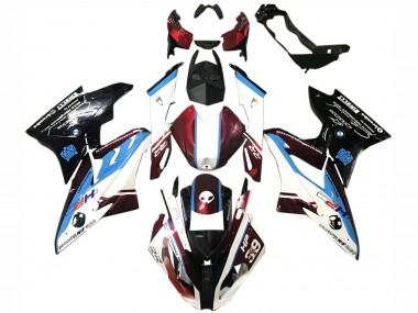 Comprare Kit Carena Moto ABS BMW S1000RR 2015-2016 - Bianco Rosso Blu Nero Lucido