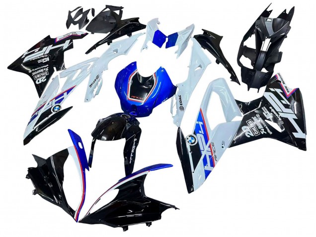 Comprare Kit Carena Moto BMW S1000RR 2015-2016 - Bianco Blu Nero Lucido