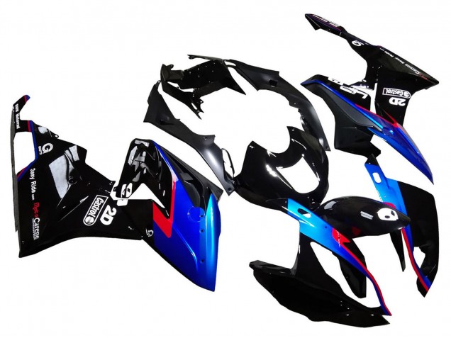 Comprare Carena Moto BMW S1000RR 2015-2016 - Rosso Blu Nero Nero Lucido