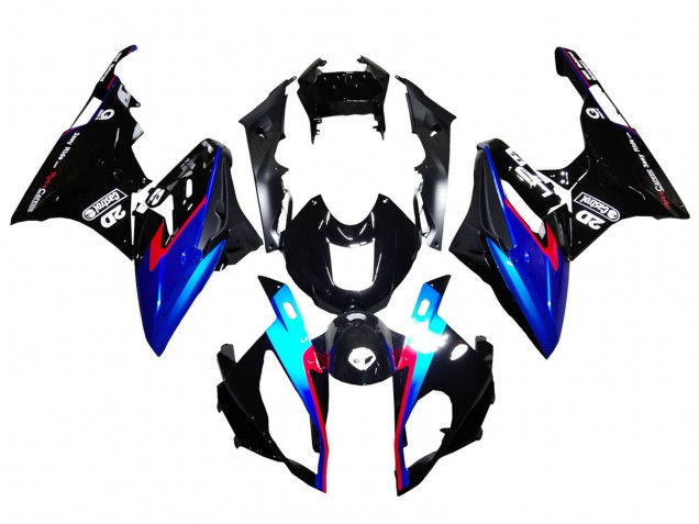 Comprare Carena Moto BMW S1000RR 2015-2016 - Rosso Blu Nero Nero Lucido