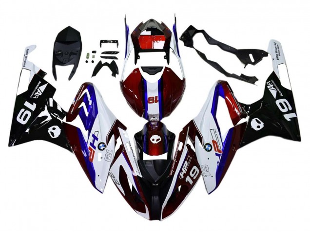 Comprare Kit Carena Moto ABS BMW S1000RR 2015-2016 - Bianco Rosso Blu Nero
