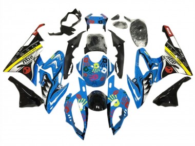 Comprare Kit Carena Moto BMW S1000RR 2015-2016 - Giallo Blu Nero Squalo