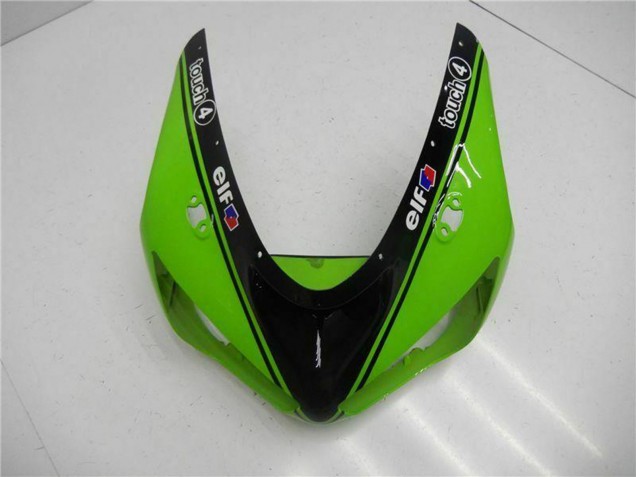 Comprare Carena Moto Kawasaki ZX6R 2005-2006 - Verde Nero Lucido Elf