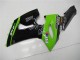Comprare Carena Moto Kawasaki ZX6R 2005-2006 - Verde Nero Lucido Elf