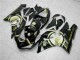 Comprare Carena Moto Kawasaki ZX6R 2005-2006 - Nero Lucido Bianco Oro Lucky Strike