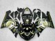 Comprare Carena Moto Kawasaki ZX6R 2005-2006 - Nero Lucido Bianco Oro Lucky Strike