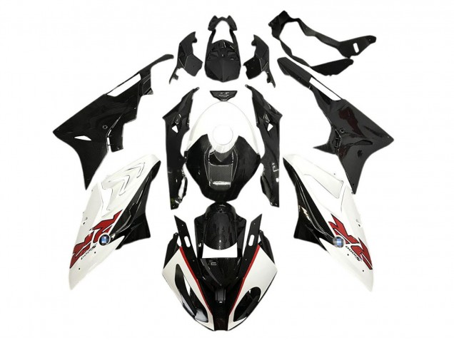 Comprare Carena Moto BMW S1000RR 2015-2016 - Bianco Nero Fibra di Carbonio