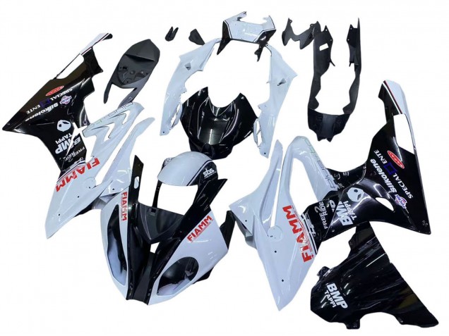 Comprare Carena Moto BMW S1000RR 2015-2016 - Bianco Nero Lucido Fiamm