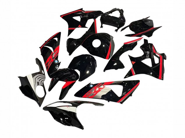 Comprare Carena Moto BMW S1000RR 2009-2014 - Rosso Nero Lucido