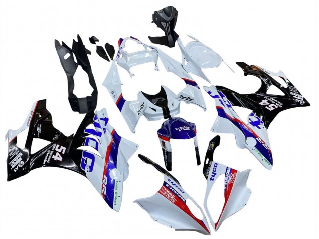 Comprare Carena Moto BMW S1000RR 2009-2014 - Bianco Rosso Blu Nero Tyco