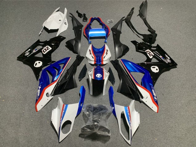 Comprare Plastica ABS BMW S1000RR 2009-2014 - Bianco Rosso Blu Nero Lucido