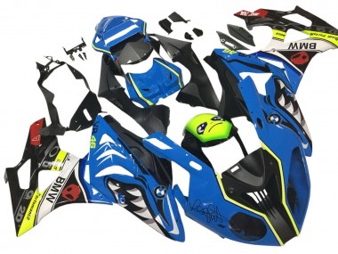 Comprare Carena Moto BMW S1000RR 2009-2014 - Blu Giallo Rosso Nero Squalo VR 46