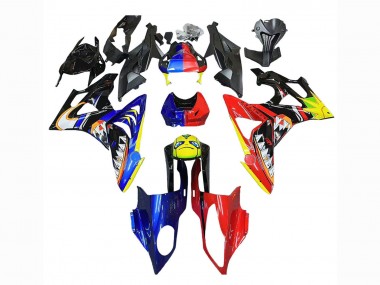 Comprare Carena Moto BMW S1000RR 2009-2014 - Rosso Blu Giallo Squalo