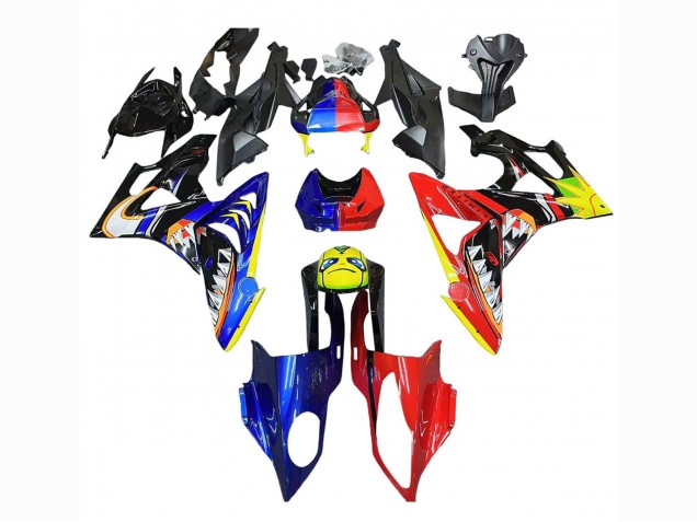 Comprare Carena Moto BMW S1000RR 2009-2014 - Rosso Blu Giallo Squalo