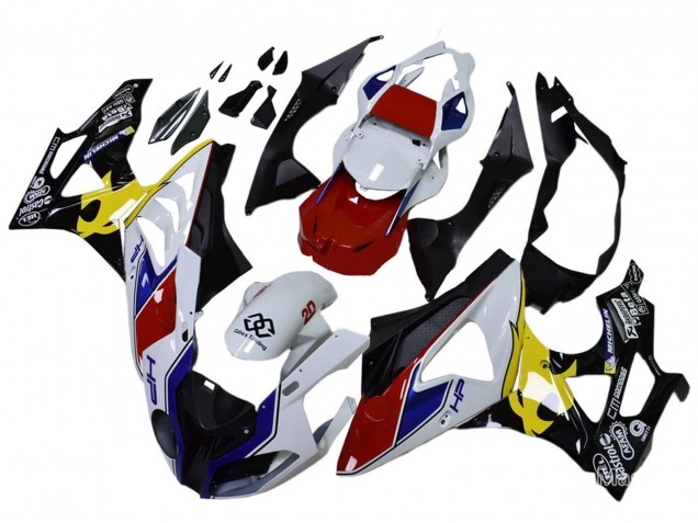 Comprare Carena Moto BMW S1000RR 2009-2014 - Bianco Rosso Giallo Nero Castrol
