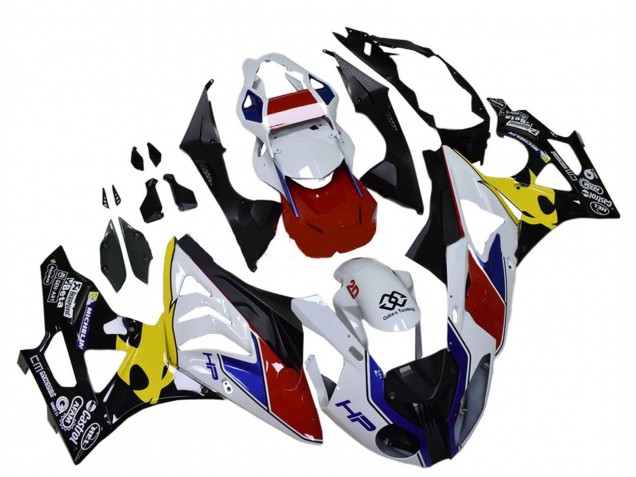 Comprare Carena Moto BMW S1000RR 2009-2014 - Bianco Rosso Giallo Nero Castrol