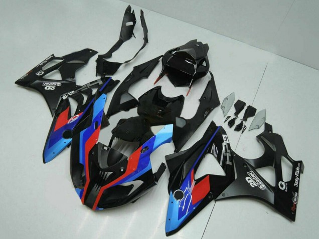 Comprare Carena Moto BMW S1000RR 2009-2014 - Blu Rosso Nero Opaco Castrol