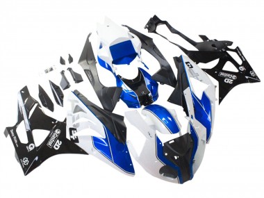 Comprare Carena Moto BMW S1000RR 2009-2014 - Bianco Blu Nero Lucido Castrol