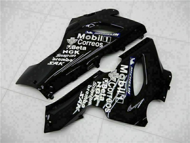 Comprare Carena Moto Kawasaki ZX6R 2005-2006 - Nero Lucido Bianco West