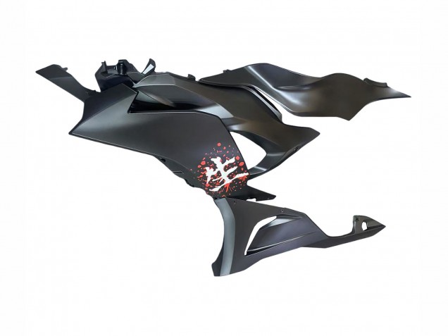 Comprare Carena Moto Kawasaki ZX6R 2023-2025 - Nero Bianco Fiore