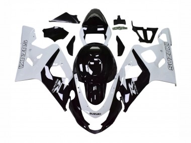 Comprare Carena Moto Suzuki GSXR 600 / GSXR 750 2004-2005 - Bianco Nero